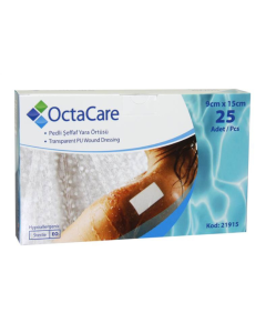 Plasturi sterili film, rezistenti la apa, 9x15 cm, 25 bucati, OctaCare