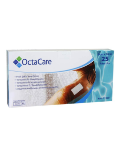 Plasturi sterili film, rezistenti la apa, 9x20 cm, 25 bucati, OctaCare