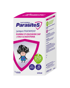 Santaderm Parasites sampon tratament paduchi, 150 ml
