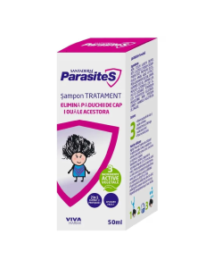 Santaderm Parasites sampon tratament paduchi, 50 ml