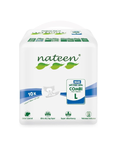 Scutece pentru adulti Combi Maxi Line, marimea L, 10 bucati, Nateen
