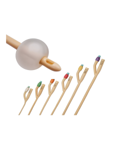 Sonda Foley 2 cai latex cu valva de cauciuc si balon de 5-10 ml, sterila
