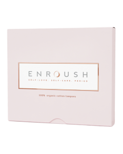 Enroush Tampoane Bumbac Organic Super, 16 bucati