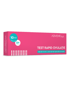 Test rapid ovulatie, 10 benzi testare, Advent Life