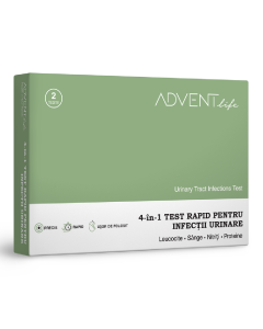 Test rapid infectii urinare 4in1, 2 teste, Advent Life