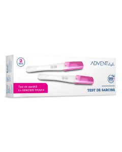 Test de sarcina detectare timpurie tip stilou, 2 bucati, Advent Life