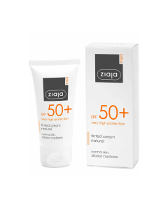 ZIAJA Med-Crema nuantatoare fotoprotectoare SPF50 pentru ten normal, 50 ml