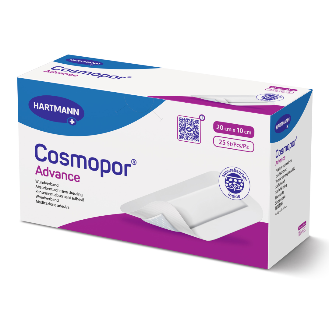 HartMann Cosmopor advance plasturi 20 x 10 cm x 25buc