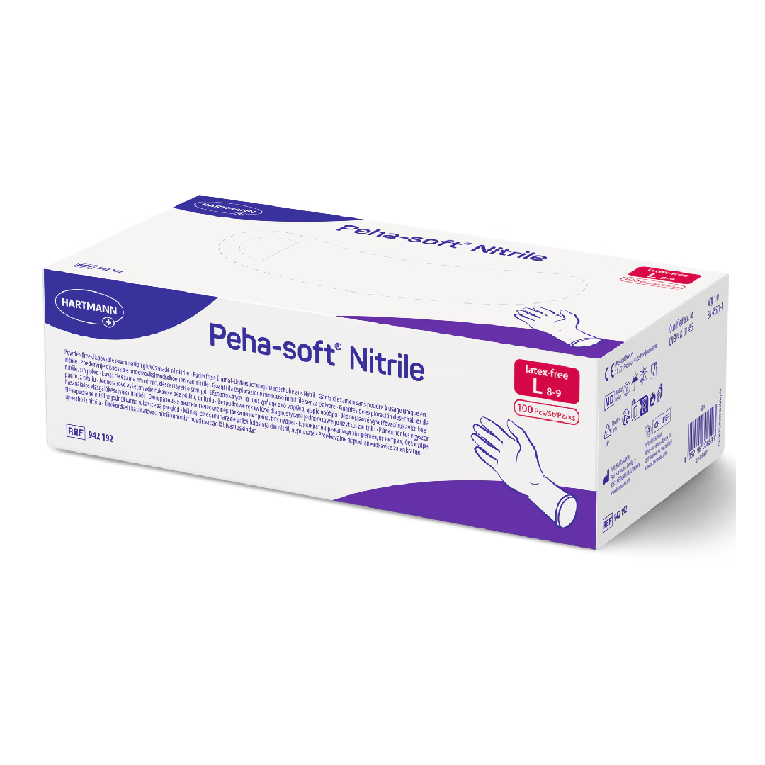 HartMann Peha-soft nitril L manusi pentru examinare, 100 bucati