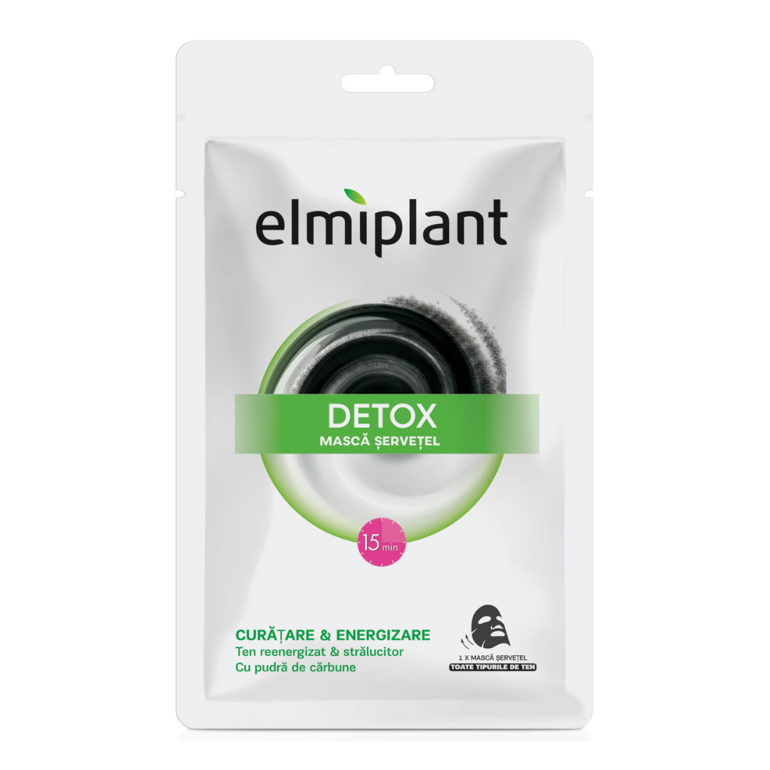 Elmiplant Masca servetel cu carbune Tissue Detox,  20 ml