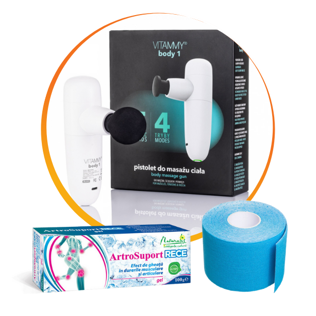 Aparat de masaj tip pistol Vitammy Body 1, portabil