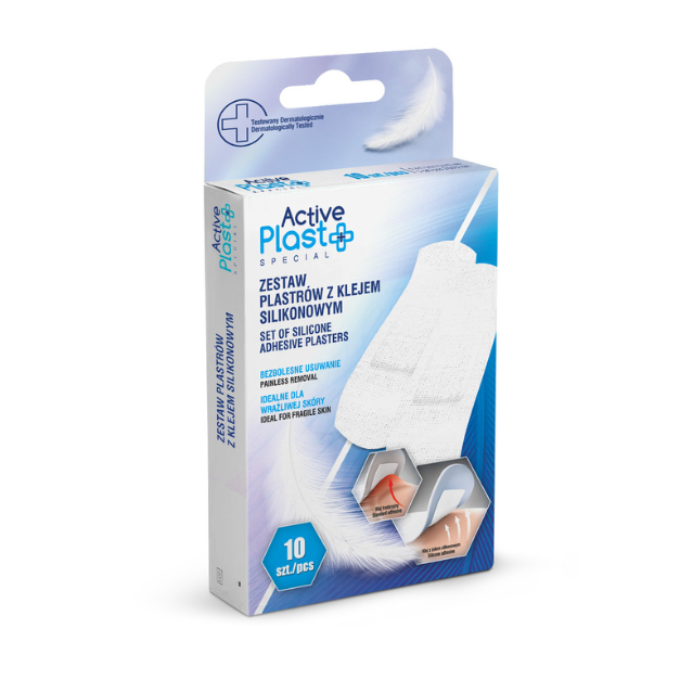 Plasturi adezivi silicon, 10 bucati, ActivePlast
