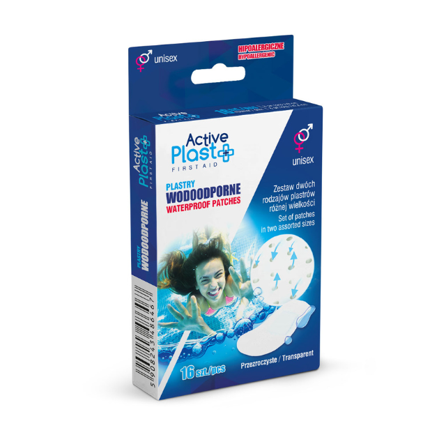Plasturi impermeabili mix, 16 bucati, ActivePlast