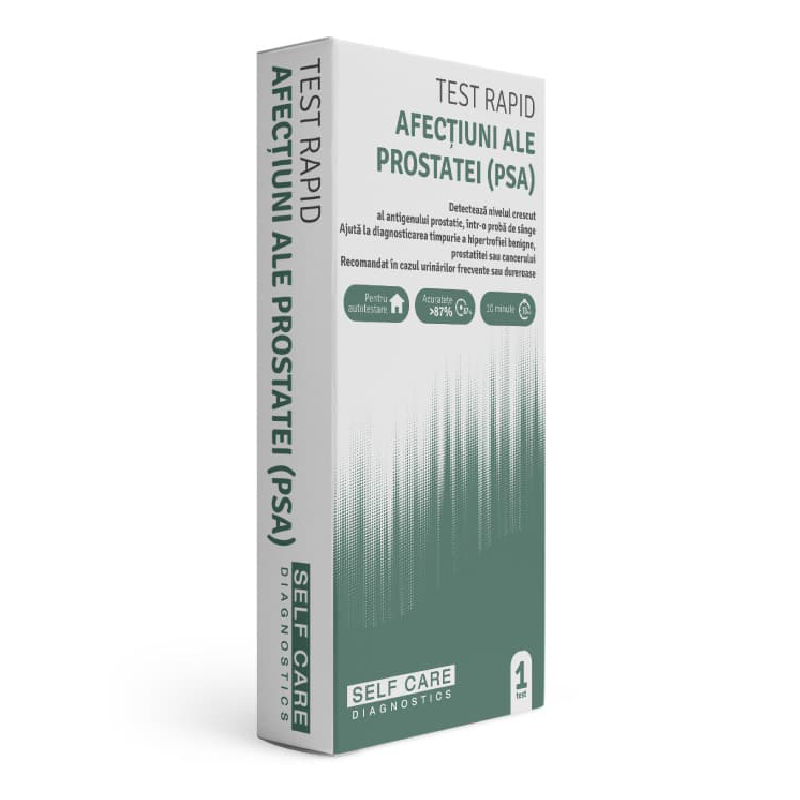 Test rapid afectiuni ale prostatei (PSA) Self Care, 1 bucata, Barza