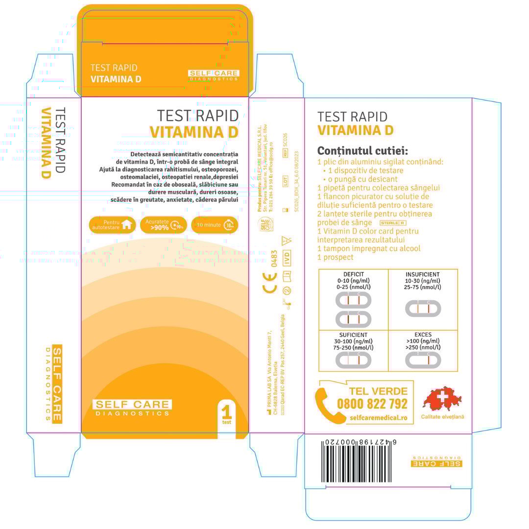 Test rapid vitamina d, self care