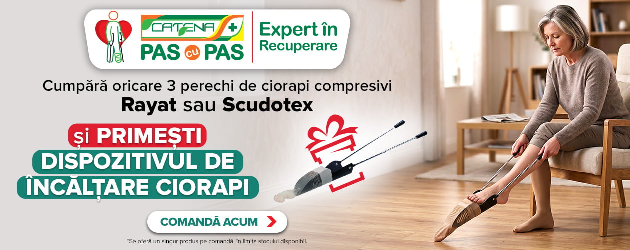 Cumpara 3 perechi de ciorapi Rayat sau Scudotex si primesti un dispozitiv de incaltare ciorapi