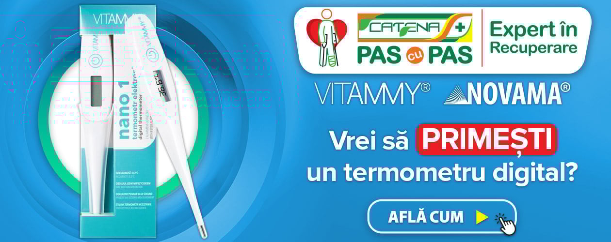 Comanda produse Vitammy sau Novama si primesti un termometru digital