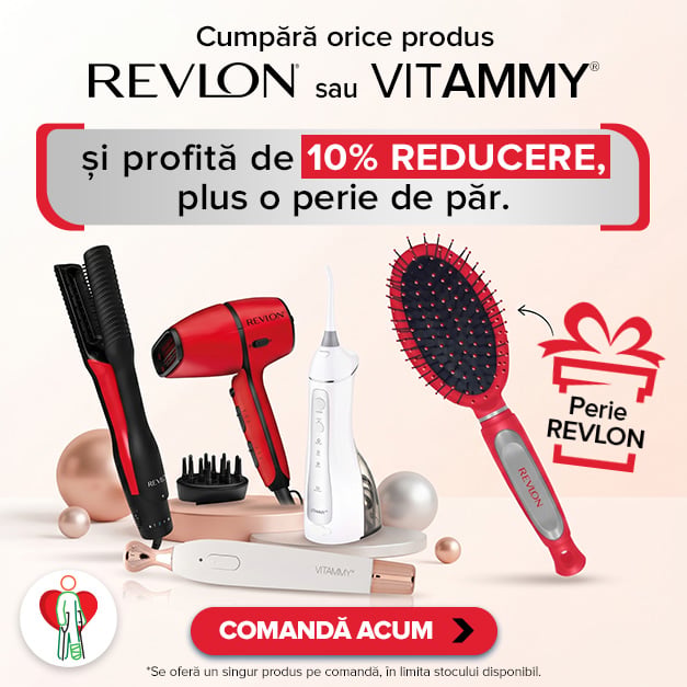 Cumpara orice produs Revlon sau Vitammy si primesti o perie de par Revlon