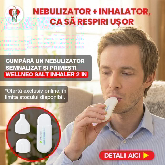 Cumpara un nebulizator semnalizat si primesti Wellneo salt inhaler 2 in 1