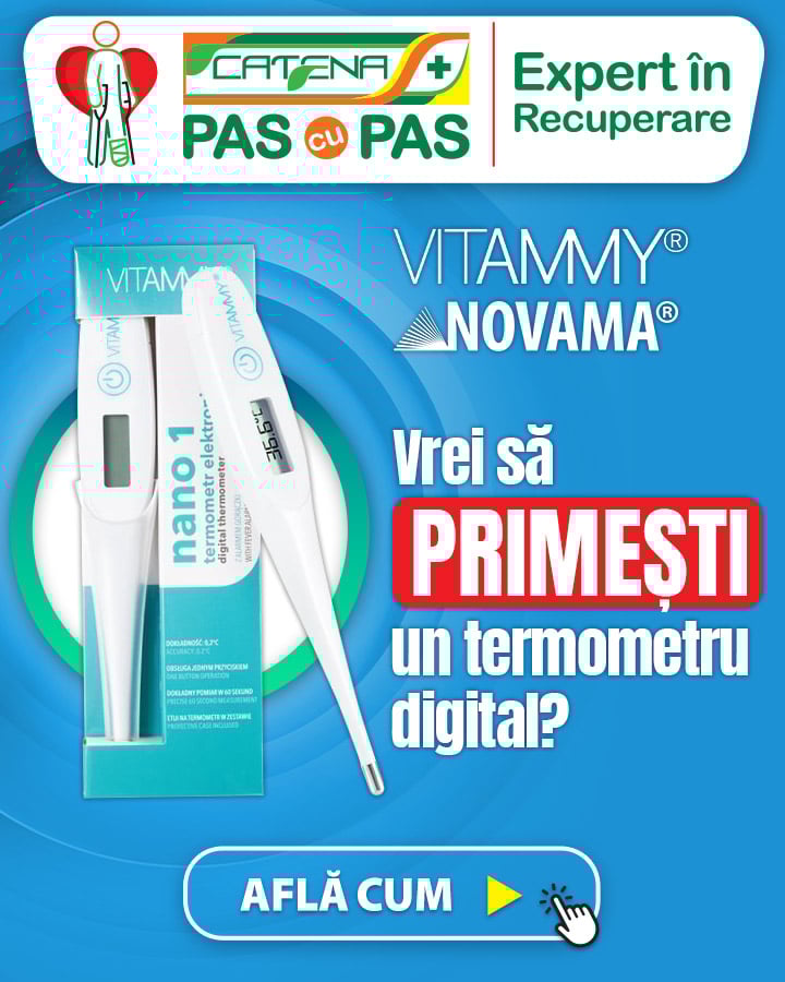 Comanda produse Vitammy sau Novama si primesti un termometru digital