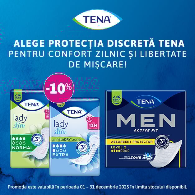 10% Reducere la o selectie de produse Tena