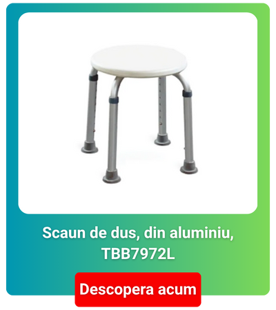 Scaun de dus, din aluminiu, TBB7972L