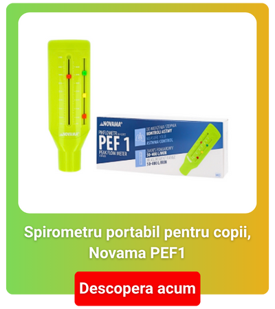 Spirometru portabil pentru copii, Novama PEF1