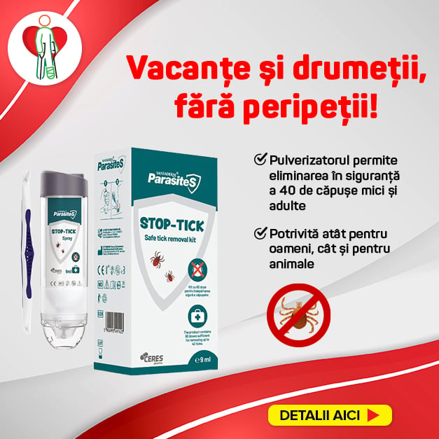 Set pentru extragerea capuselor Stop Tick, 9 ml, Parasites