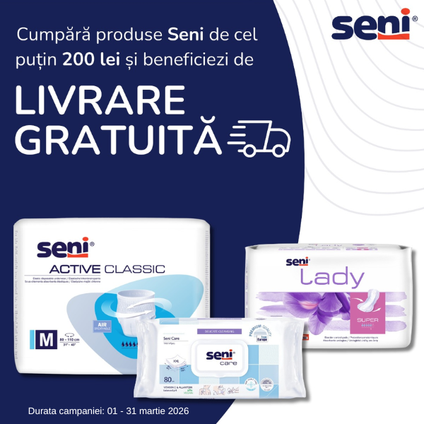 Cumpara produse Seni de cel putin 200 lei si beneficiezi de transport gratuit