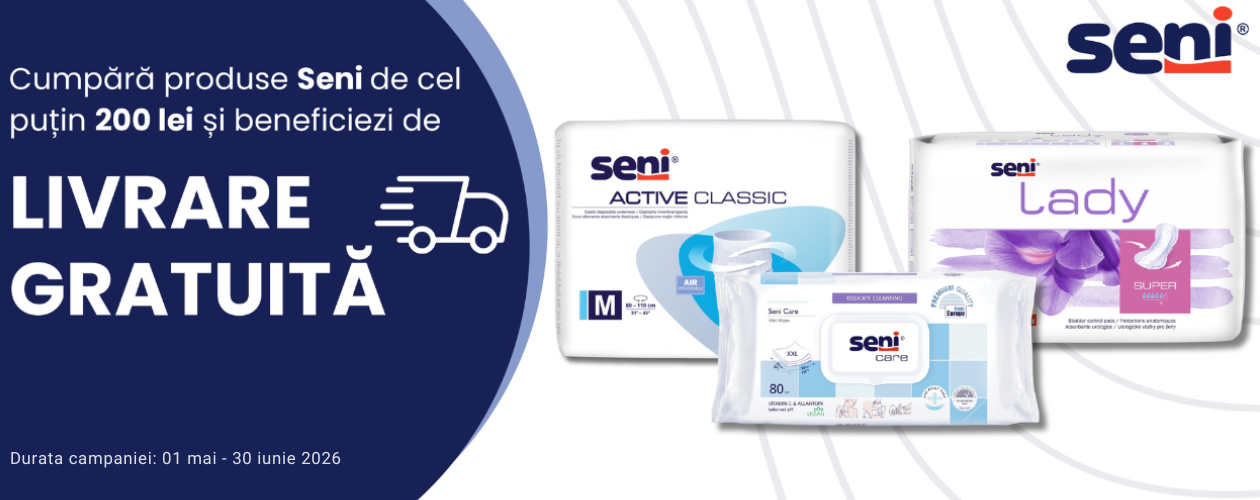 Cumpara produse Seni de cel putin 200 lei si beneficiezi de livrare gratuita