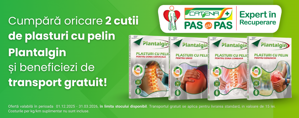 Cumpara 2 cutii de plasturi Plantalgin si ai Transport gratuit la intreaga comanda